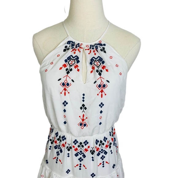 PARKER Quintana embroidered halter dress MEDIUM 3431 - Picture 4 of 11